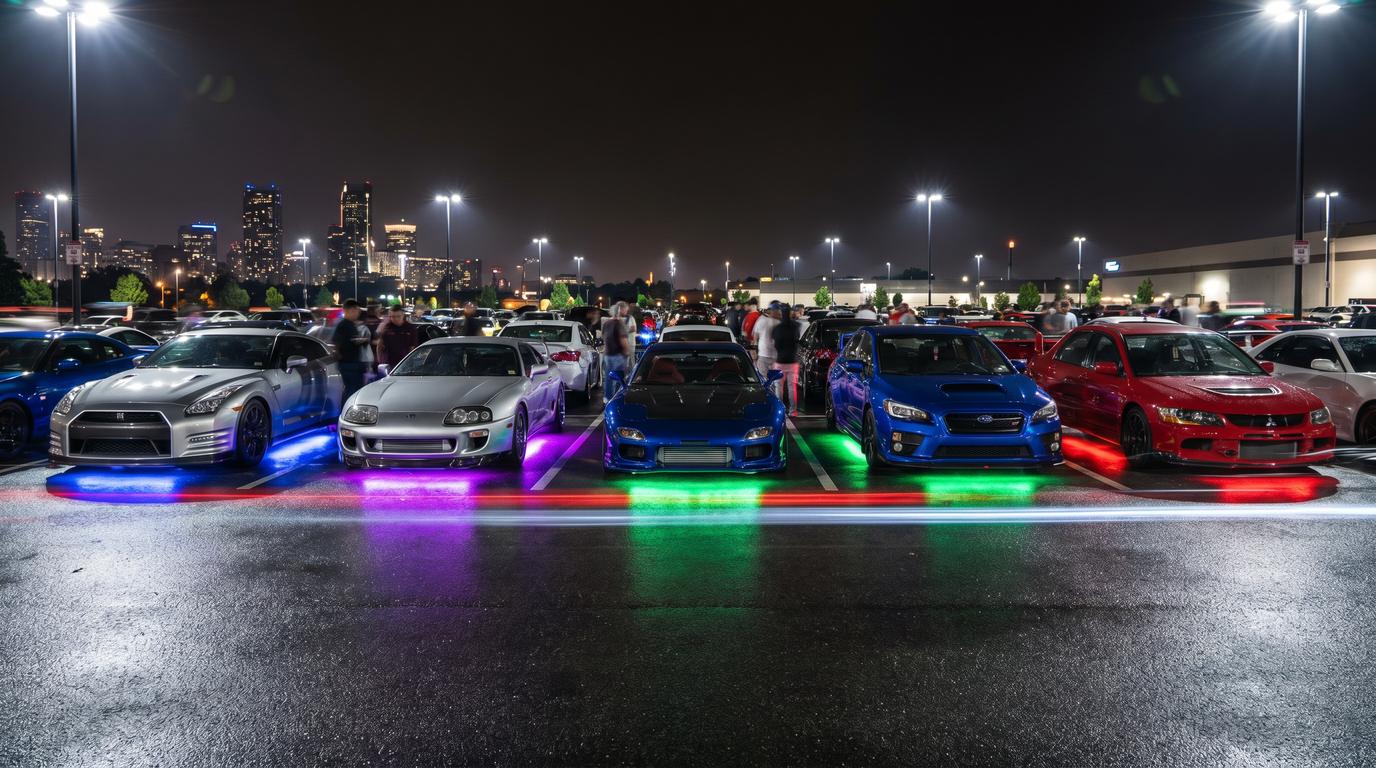 国产视频视频-改装车聚会夜景